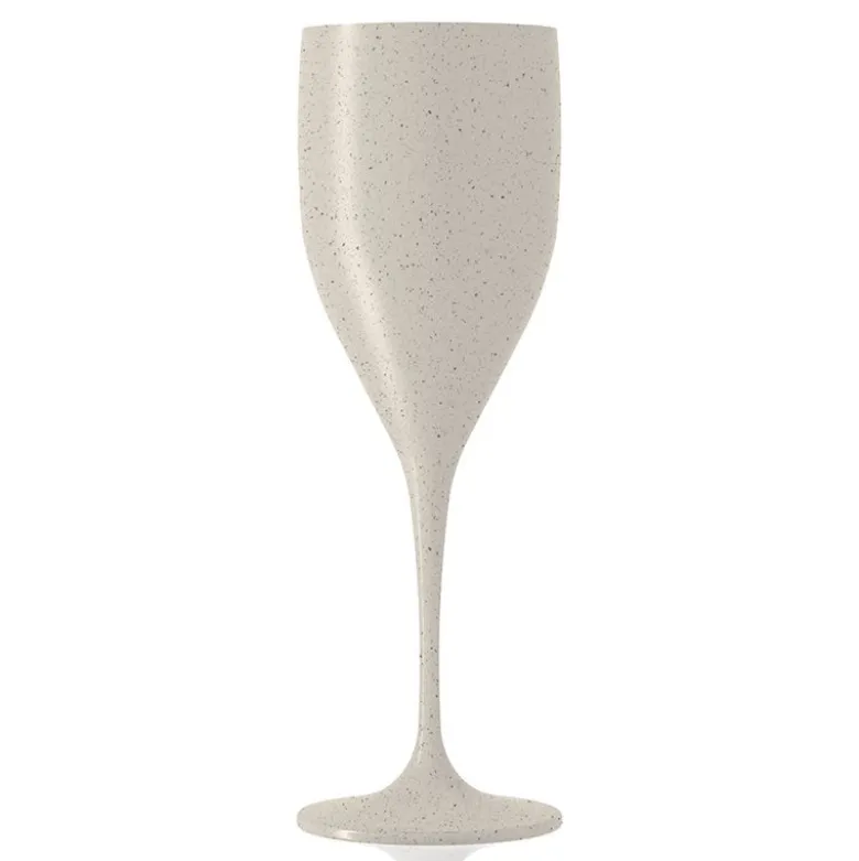 33 cl - Italesse Sunlight Beach BIO Flute Goblet In EcoRec - Set 6 Pcs