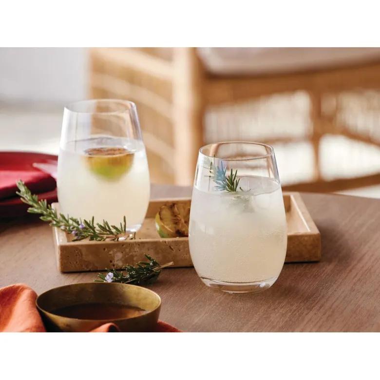 46 cl - Le Creuset Bicchiere Acqua In Vetro Set 4 Pz
