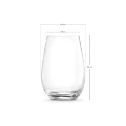 46 cl - Le Creuset Bicchiere Acqua In Vetro Set 4 Pz