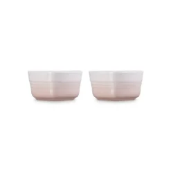 30 cl - Le Creuset Cuore Ramequin In Gres Vetrificato Set 2 Pz