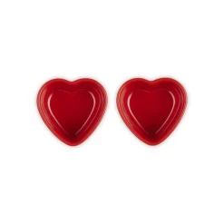 30 cl - Le Creuset Cuore Ramequin In Gres Vetrificato Set 2 Pz
