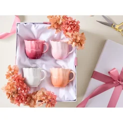 33 cl - Le Creuset Fiore Anemone Tazza Mug In Gres Vetrificato