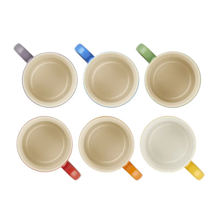 35 cl - Le Creuset London Tazza Mug In Gres Vetrificato Set 6 Pz