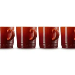 35 cl - Le Creuset London Tazza Mug In Gres Vetrificato Set 4 Pz