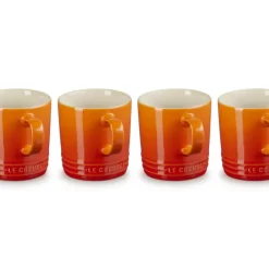 35 cl - Le Creuset London Tazza Mug In Gres Vetrificato Set 4 Pz
