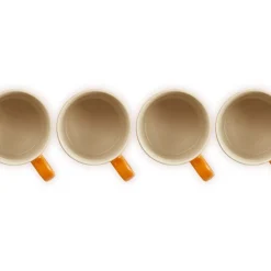35 cl - Le Creuset London Tazza Mug In Gres Vetrificato Set 4 Pz