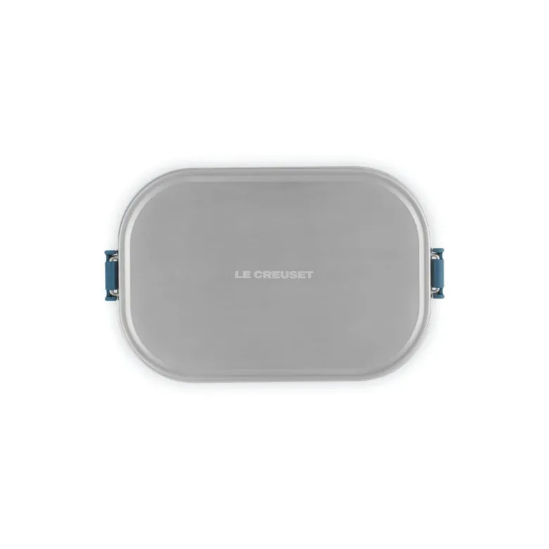90 cl - Le Creuset On The Go Lunch Box Contenitore Per Alimenti Rettangolare In Acciaio Inox