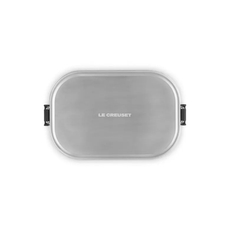 90 cl - Le Creuset On The Go Lunch Box Contenitore Per Alimenti Rettangolare In Acciaio Inox