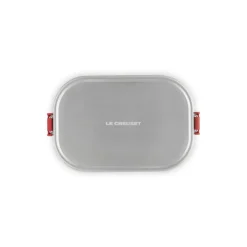 90 cl - Le Creuset On The Go Lunch Box Contenitore Per Alimenti Rettangolare In Acciaio Inox