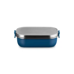 90 cl - Le Creuset On The Go Lunch Box Contenitore Per Alimenti Rettangolare In Acciaio Inox