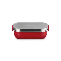 90 cl - Le Creuset On The Go Lunch Box Contenitore Per Alimenti Rettangolare In Acciaio Inox