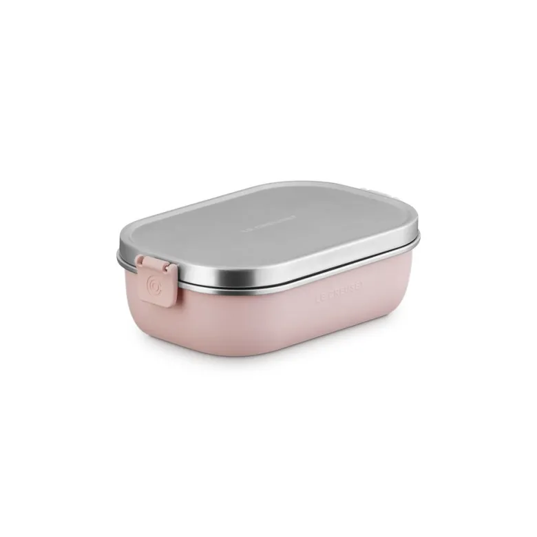 90 cl - Le Creuset On The Go Lunch Box Contenitore Per Alimenti Rettangolare In Acciaio Inox