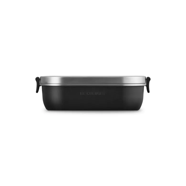 90 cl - Le Creuset On The Go Lunch Box Contenitore Per Alimenti Rettangolare In Acciaio Inox