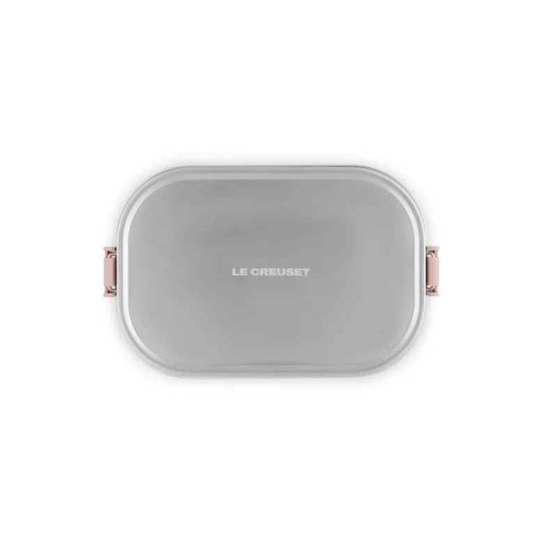 90 cl - Le Creuset On The Go Lunch Box Contenitore Per Alimenti Rettangolare In Acciaio Inox
