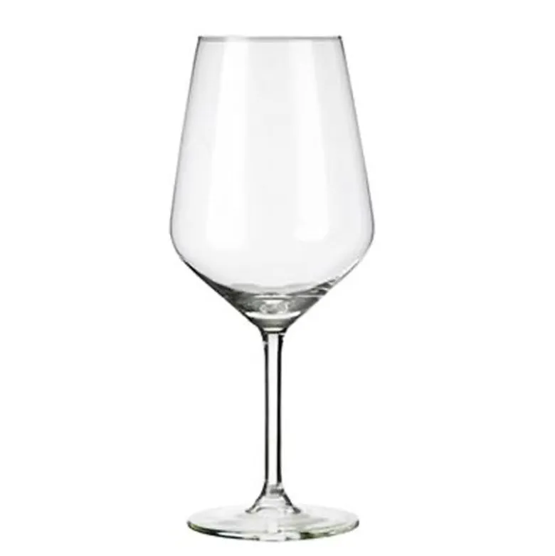 53 cl - Leerdam Crisal Carrè Calice Vino Rosso in Vetro - Set 6 Pezzi