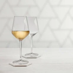 53 cl - Leerdam Crisal Carrè Calice Vino Rosso in Vetro - Set 6 Pezzi