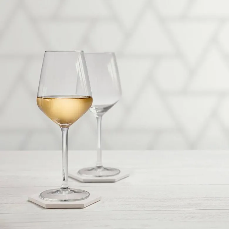 53 cl - Leerdam Crisal Carrè Calice Vino Rosso in Vetro - Set 6 Pezzi