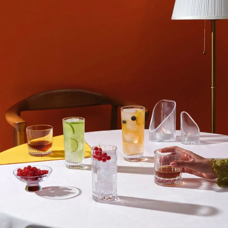 28.5 cl - Nude Caldera Bicchiere Cocktail Highball - In Vetro - Set 6 Pz