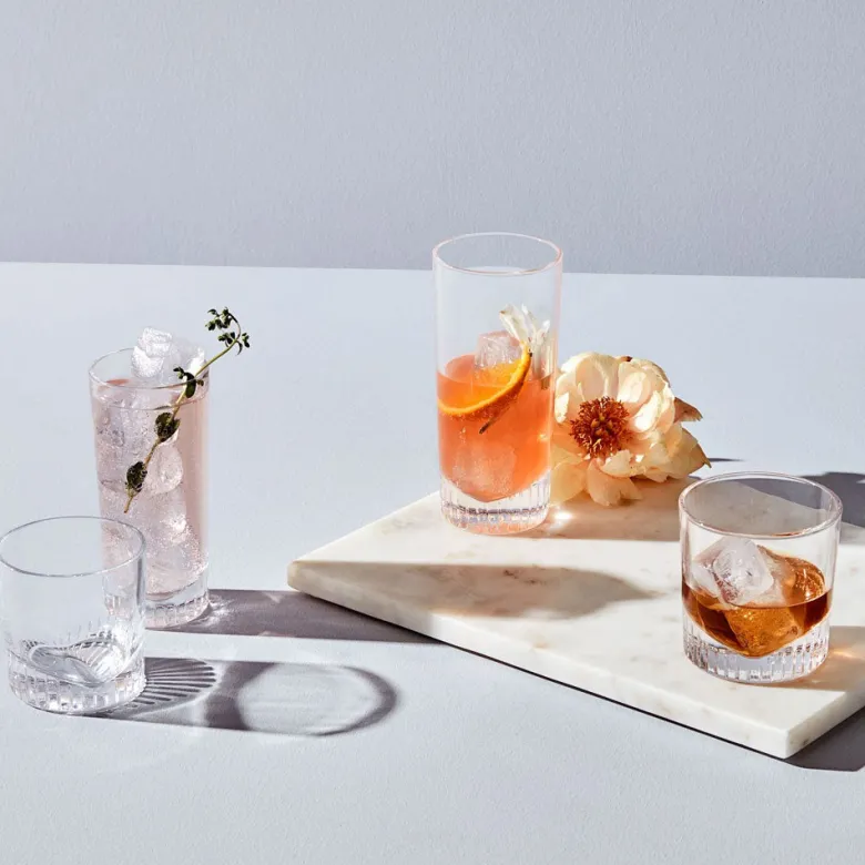 28.5 cl - Nude Caldera Bicchiere Cocktail Highball - In Vetro - Set 6 Pz