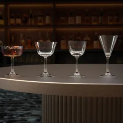 16.5 cl - Onis Classic Bar Calice Cocktail Fizz Coupe In Vetro Set 6 Pz