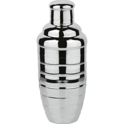 50 cl - Paderno Bar Happy Hour Shaker Long Drink In Stainless Steel Striped