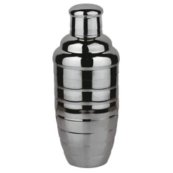 50 cl - Paderno Bar Happy Hour Shaker Long Drink In Stainless Steel Striped