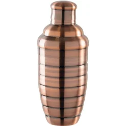 50 cl - Paderno Bar Happy Hour Shaker Long Drink In Stainless Steel Striped