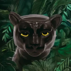 50 cl - Paderno Tiki Mug Cocktail Glass Panther Ceramic