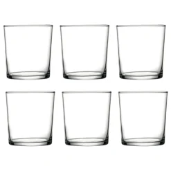 38 cl - PASABAHCE Bistro Bar Bicchiere Whisky in Vetro Temperato - Set 12 Pezzi