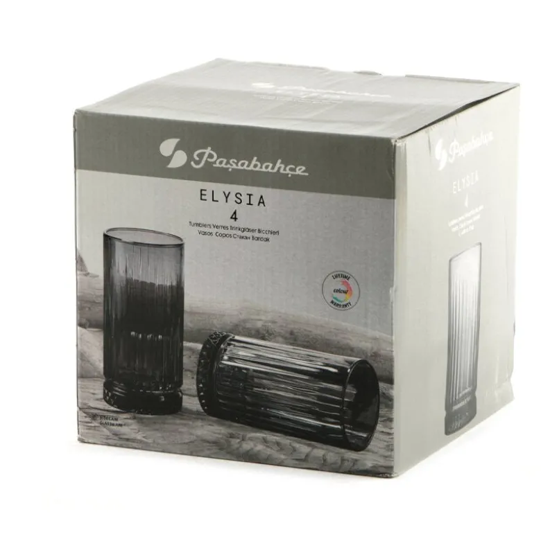 45 cl - Pasabahce Elysia Bicchiere Cocktail in Vetro - Set 4 Pezzi