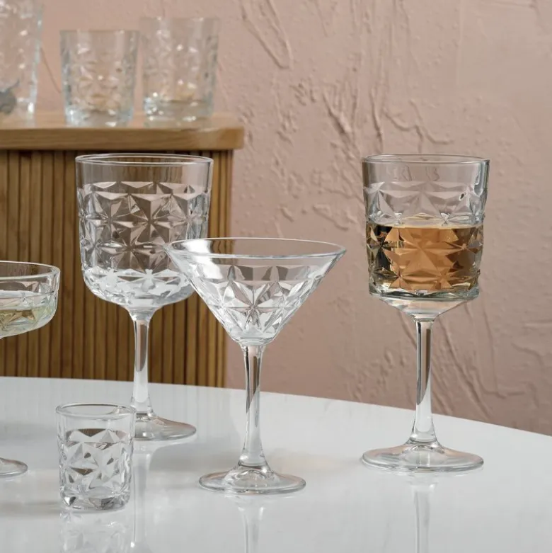 33 cl - Pasabahce Estrella Calice Vino Bianco in Vetro - Set 4 Pezzi