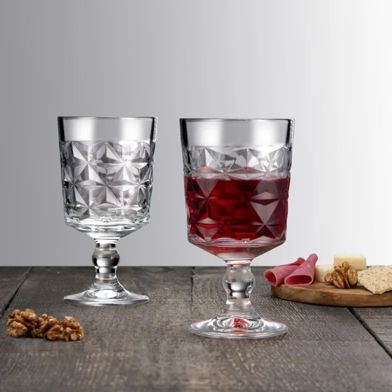 33 cl - Pasabahce Estrella Calice Acqua in Vetro - Set 4 Pezzi
