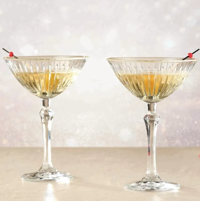 22 cl - Pasabahce Joy Bicchiere Martini in Vetro - Set 4 Pezzi