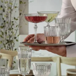 22 cl - Pasabahce Joy Bicchiere Martini in Vetro - Set 4 Pezzi
