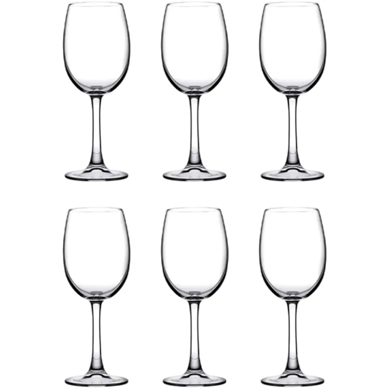 35 cl - PASABAHCE Palomino Calice Vino Bianco in Vetro Temperato - Set 6 Pezzi