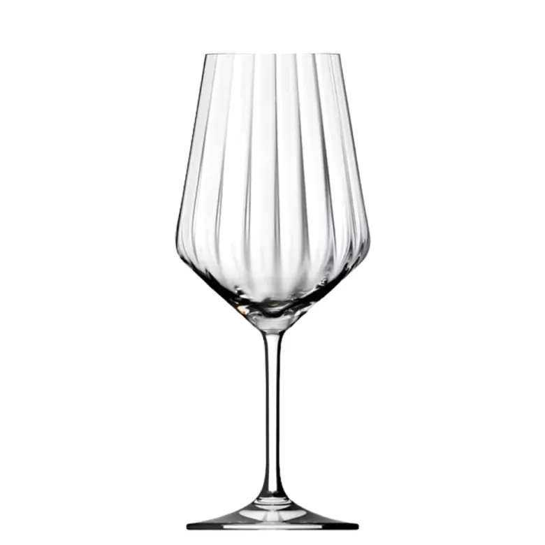 53 cl - Rastal Harmony Lines Calice Vino Rosso Effetto Rilievo Vetro Set 6 Pz