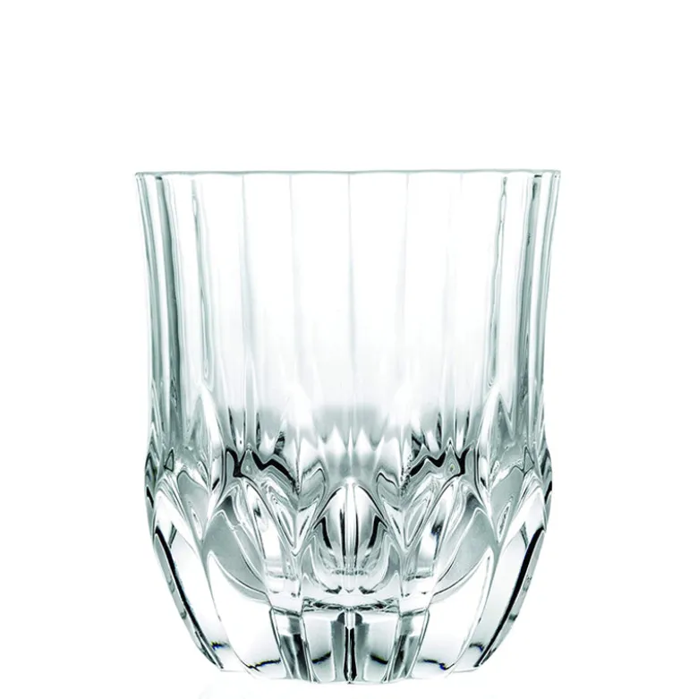 35 cl - RCR Adagio Bicchiere Acqua Rigato in Vetro - Set 6 Pezzi