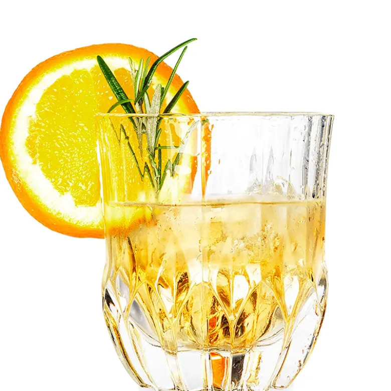 35 cl - RCR Adagio Bicchiere Acqua Rigato in Vetro - Set 6 Pezzi