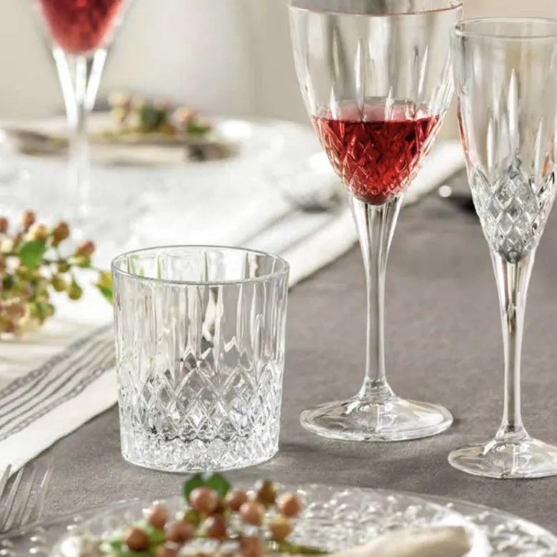 37.5 cl - RCR Cristalleria Italiana London Bicchiere Cocktail Highball In Vetro Cristallino Luxion Set 6 Pz