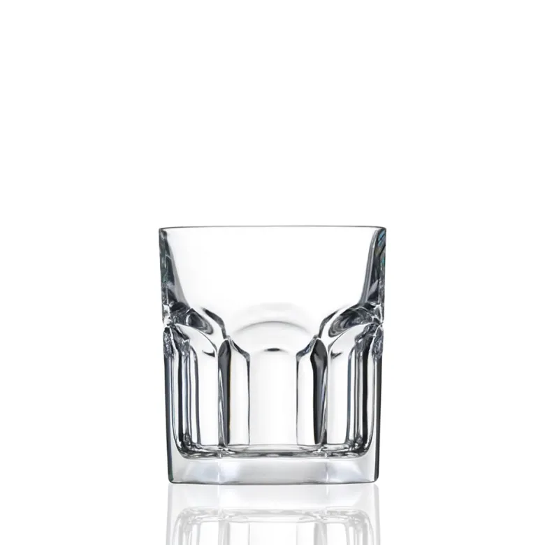 22.5 cl - RCR Cristalleria Italiana Hosteria Bicchiere Whisky OF In Vetro Cristallino Luxion Set 6 Pz