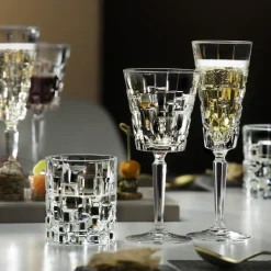 28 cl - RCR Etna Calice Acqua in Vetro - Set 6 Pezzi