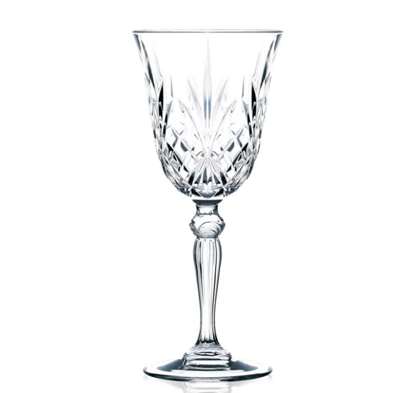 27 cl - RCR Melodia Calice Acqua in Vetro - Set 6 Pezzi
