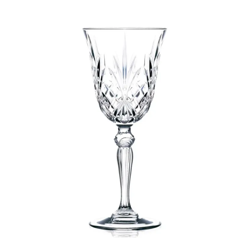 21 cl - RCR Melodia Calice Vino Bianco in Vetro - Set 6 Pezzi