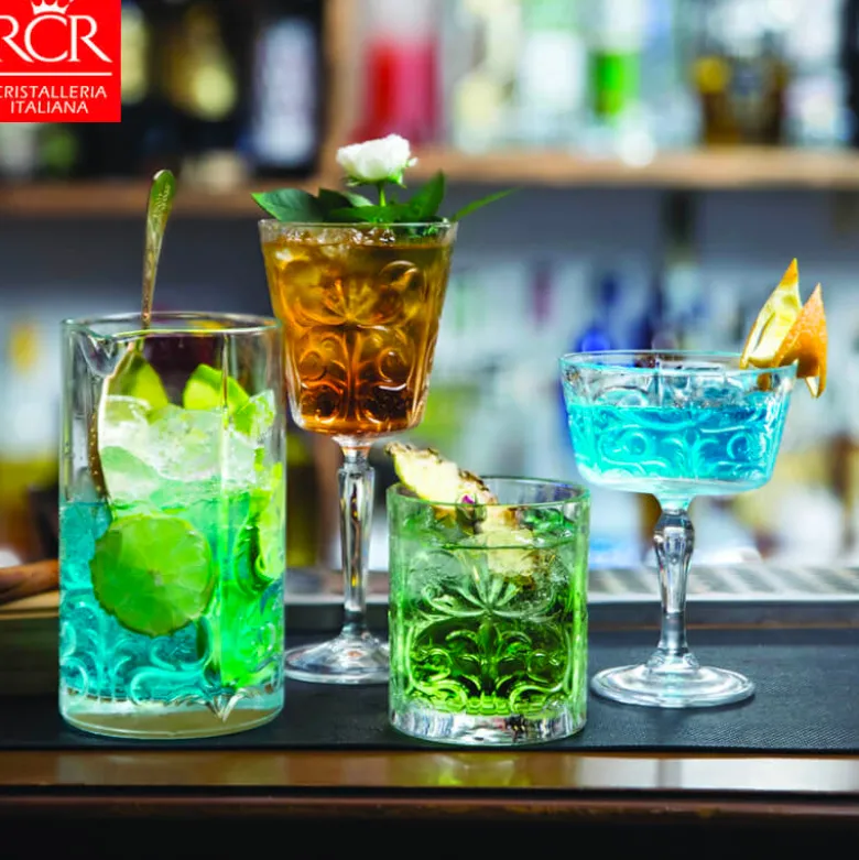 33.7 cl - RCR Tattoo Bicchiere Whisky in Vetro - Set 6 Pezzi