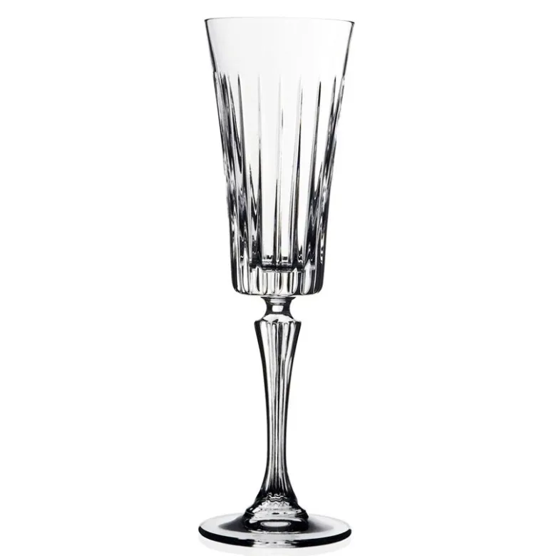 21 cl - RCR Timeless Calice Flute in Vetro - Set 6 Pezzi