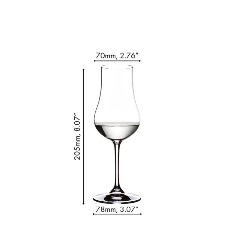 20 cl - Riedel Aquavit Calice Grappa in Vetro - Set 4 Pezzi
