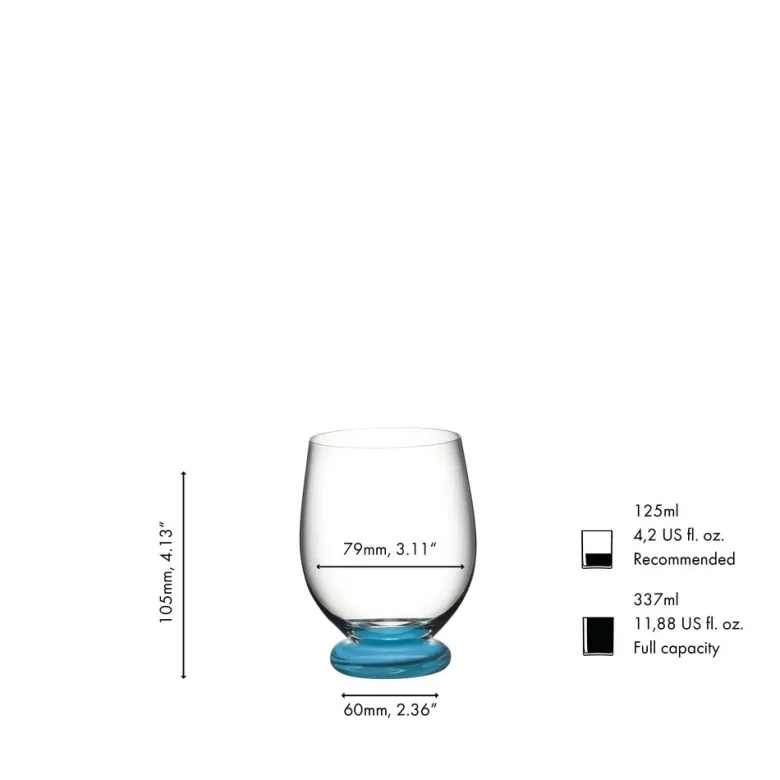 33.7 cl - Riedel Fatto a Mano Bicchiere Multiuso Piccolo In Vetro