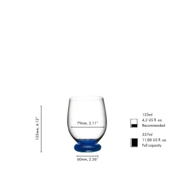 33.7 cl - Riedel Fatto a Mano Bicchiere Multiuso Piccolo In Vetro