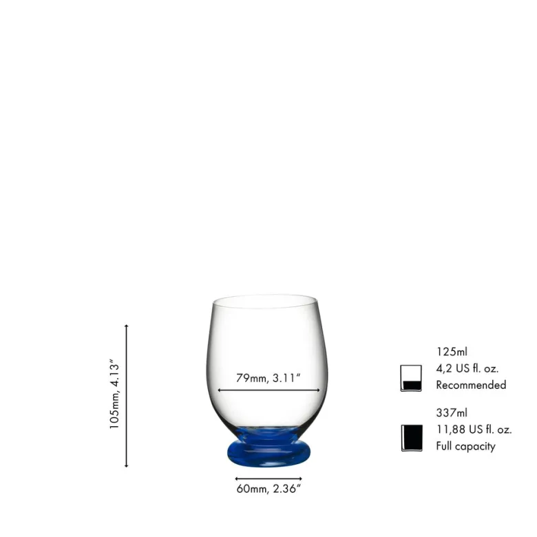 33.7 cl - Riedel Fatto a Mano Bicchiere Multiuso Piccolo In Vetro