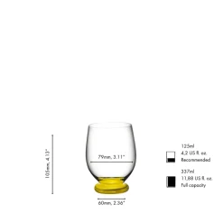 33.7 cl - Riedel Fatto a Mano Bicchiere Multiuso Piccolo In Vetro